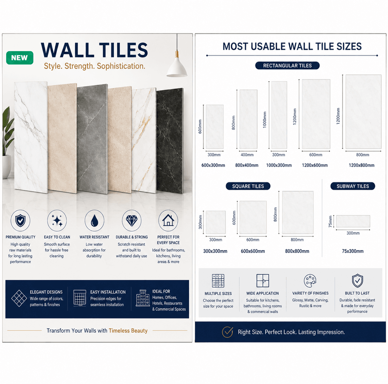 Wall Tiles – Premium Ceramic & Porcelain Wall Tiles in Multiple Sizes, Designs & Finishes alternate view